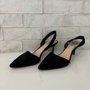 Vince Camuto Black Suede Heels